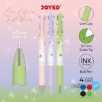 Ball Pen Pulpen Pena Joyko BP-366 Quaco 5 0.7 mm 4 Warna Colors