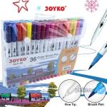 Color Brush Pen Pena Kuas Warna Joyko CLP-39 36 Warna Color