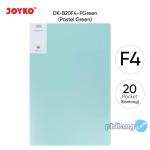 Document Keeper Clear Holder Map File Dokumen Folder Joyko F4 Pastel - DK-B20F4 Green