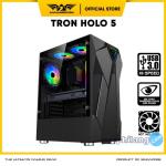Casing PC Gaming Armaggeddon Tron Holo 5 ATX | RGB Holographic - CASE ONLY