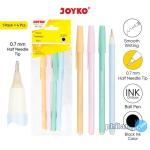 Ball Pen Pulpen Pena Joyko BP-365 Pastel Tomoko 0.7 mm 1 Pack 4 Pcs