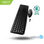 ROBOT Portable Wireless Set Combo Keyboard and Mouse KM3100 Original
