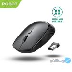 Mouse Wireless ROBOT M205 2.4G 1600DPI Receiver USB untuk PC Laptop - M205 BLACK