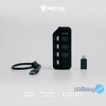 Rexus USB Hub 3.1 H332 7 Port + Converter Type C
