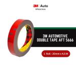 3M AFT Acrylic Foam Tape 5666, tebal: 1.1 mm, size: 20 mm x 4.5 m (Double Tape Mobil)