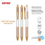 Color Gel Pen Pulpen Pena Jel Warna Joyko GPC-374 0.5 mm - Orange