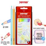 Pastel Color Pencils Pensil Warna Joyko CP-125P 12 Warna Pastel