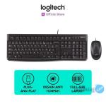 Logitech MK120 Combo Keyboard dan Mouse Kabel USB