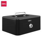Deli Brankas Uang / Kotak Uang Besi / Cash Box 20x16x9 Partisi ET500 - Hitam
