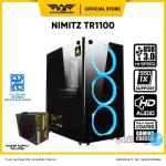 Armaggeddon Nimitz TR1100 Micro ATX Gaming Case With PSU & Cooling Fan - BLACK