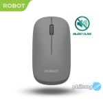 ROBOT Mouse M390 Wireless Mouse Silent Click Garansi 1 Tahun - Grey