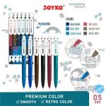 Color Gel Pen Pena Jel Warna Joyko GPC-316 Retro Gel 6 Warna 0.5 mm