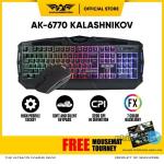 Armaggeddon Keyboard Mouse Headset Gaming Combo AK6770 Kalashnikov