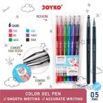Color Gel Pen Pena Jel Warna Joyko GPC-315 Diamond Art2 6 Warna 0.5 mm