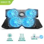 ROBOT Laptop Cooling Pad Stand RT-LCS02 Ultra Tenang 4 Kipas Dual USB
