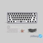 Rexus Keyboard Gaming Mechanical Daxa M61 Barebone Alumunium - Dark Grey, Outemu Brown