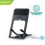 ROBOT Phone Holder RT-US12 Ultra-thin Foldable Portable 4 Level Angle Adjustable Original - Garansi 1 Tahun - Dark Grey