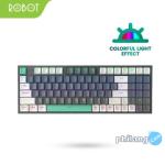 ROBOT WORKMATE II Mechanical Wired Keyboard Gaming 94 Keys PBT Keycaps - GREY + WHITE