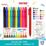 Color Gel Pen Pena Jel Warna Joyko GPC-295 10 Warna 0.5 mm