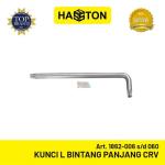 Hasston Kunci L Bintang Panjang CRV Lubang Tengah (T06 - T60) (1862) - T08 - 76x16mm