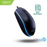 ROBOT Mouse Wired M130 Colorful LED 3 Kecepatan DPI Kursor Akurat