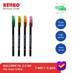 KENKO BALLPEN / PULPEN / BALLPEN TIL S-2 SH Mix Color 4 PCS