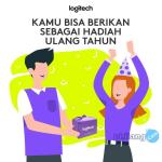 Logitech Gift Box Set M220 Mouse Wireless + Exclusive Mouse Pouch