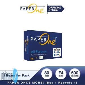 PaperOne Kertas F4 80gr All Purpose 1 Rim (500 lembar) Kertas HVS