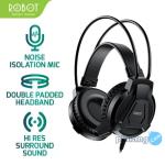ROBOT RH-P10 Jack Audio Double Padded Headband Lightweight Wired Ori
