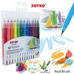 Color Brush Pen Pena Kuas Warna Joyko CLP-08 12 Warna Color