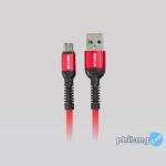 Rexus USB Kabel Data CB167M 1M Micro Fast Charging 2.4A - Merah