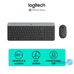 Logitech MK470 Combo Keyboard dan Mouse Wireless Slim - Graphite