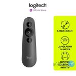 Logitech R500s Remote Pointer Presentasi Wireless Laser Merah-Graphite