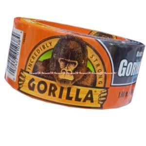 Gorilla Tape Lakban Kuat 4.8cm Bisa Untuk Kayu Batu Plaster Gorila Lakban Semua Cuaca Tekstur menyerupai kain