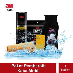 3M Paket Perawatan Pembersih Kaca Mobil - Windshield, 37804, Car Wipe