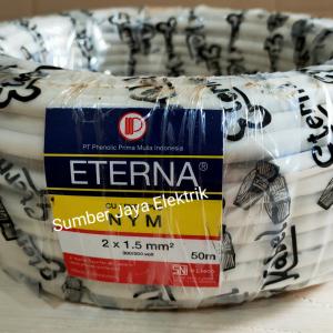 FLAH SALE !!! Kabel Eterna NYM 2x1,5 50 Meter / 1 roll Kabel tembaga