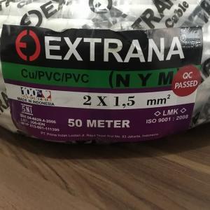 KABEL EXTRANA NYM 2X1.5 TEMBAGA FULL 50M SNI LMK
