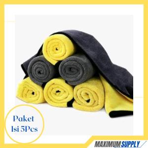 Lap MICROFIBER 30x30 Lembut Tebal 300GSM - Paket 5pcs
