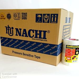 (Dus) Nachi Selotip Stationery Nachi Transparant 24mm x 72 yard 1 Inch