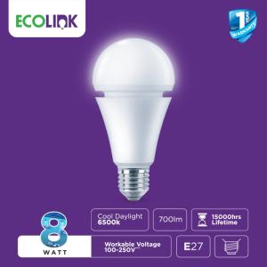 Ecolink Lampu Bohlam Emergency LED Rechargeable Senter 8W Putih