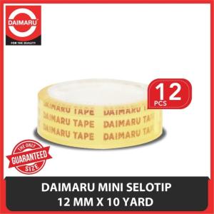 Daimaru Mini Selotip 12 mm x 10 Yard (Isi 12 pcs)