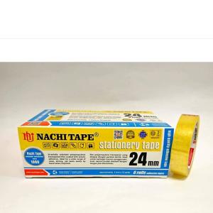 Nachi Selotip Stationery Nachi Yellow Dus 24 mm x 72 yard (6 Pcs)