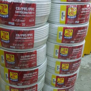 Kabel NYM 3x1,5 3x1.5 Jembo Roll 50 Meter Tunggal