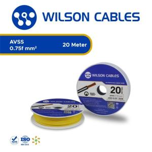 Wilson Cables - Kabel Otomotif / AVSS 0.75f mm2 / 20 Meter - Yellow