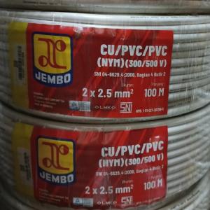 Kabel Listrik Tunggal NYM 2x2,5 / 2x2.5 mm JEMBO 100m