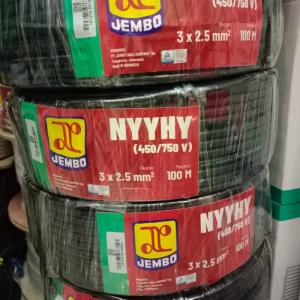 Kabel NYY-HY 3x2.5 JEMBO 100 Meter(Serabut)//Kabel Nyy-hy 3x2,5 Jembo.