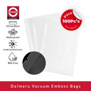 Daimaru Plastik Vacuum Embossed Bag / Plastik Vakuum Sealer 25x30cm