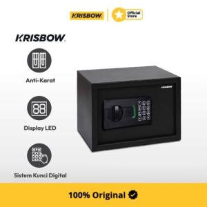 Krisbow Home Safe Brankas Besi 25X35.5X25 Cm Mrhs200 - Hitam