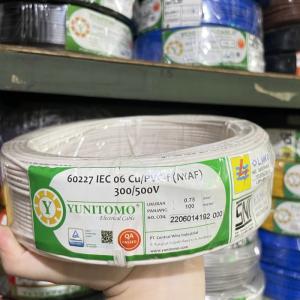 Kabel Serabut NYAF 0,75 Yunitomo 100M / Kabel NYAF 0.75 Serabut - Putih