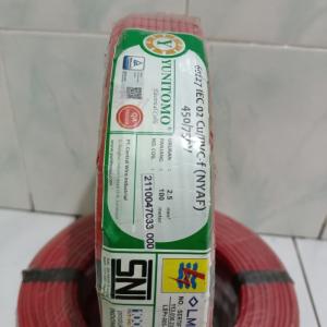 kabel nyaf 2,5mm yunitomo serabut asli - Merah